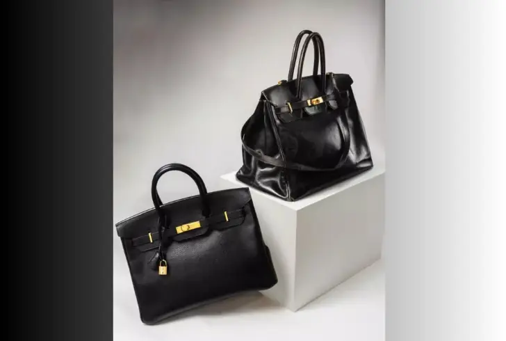 Classic Birkin bag with elegant details
